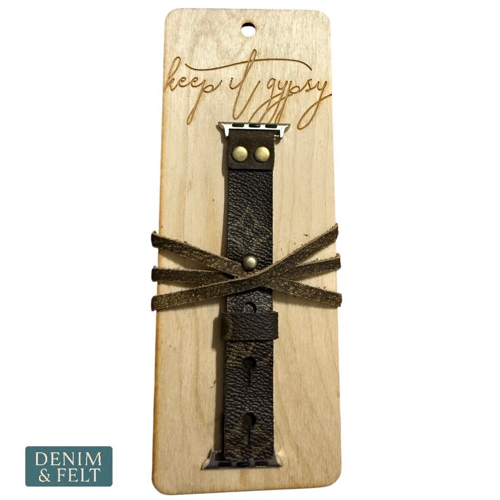 Brand new! Authentic Louis Vuitton Leather Watch Band fits 38-40mm Apple Watch